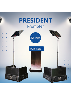ให้เช่า 🏛️ President Prompter ขนาด 22 นิ้ว (ตั้งพื้น) สำหรับงานเวที 🗣️