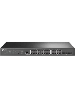 TL-SG3428XPP-M2 JetStream 24-Port 2.5GBASE-T and 4-Port 10GE SFP+ L2+ Managed Switch with 16-Port PoE+ & 8-Port PoE++