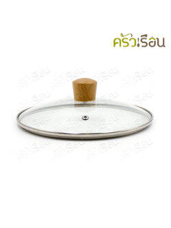 Double Arrow glass lid 22.5 cm., wooden handle 1-262022. Use with sauce pot diameter 22 cm.