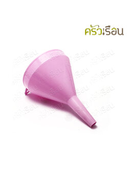 SAHACHAI กรวยกรอกน้ำ พลาสติก คละสี ใหญ่ 16 x 23.5 ซม. No.22-4 ไม่มีกรอง