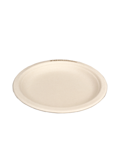 GRACZ ยกลัง จานกลม มีขอบ P013 ขนาด 9 นิ้ว 1000 ใบ ไบโอชานอ้อย