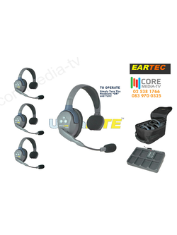 Eartec UltraLITE 4 Users Wireless intercom Headset System ( Single Headset )