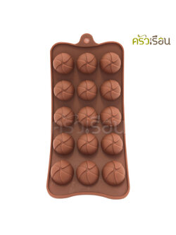 สมอ แม่พิมพ์ซิลิโคน รูปลูกบอล 15 ลูก 10.5 x 21.5 ซม.