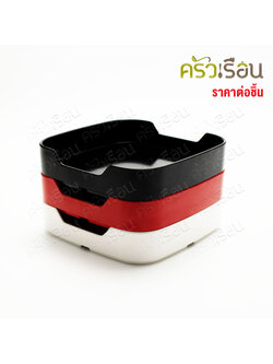 SB [ราคาต่อใบ] กะบะสุกี้ เมลามีน 5.5 นิ้ว 13.5 x 14 x 3 ซม. No.M980-5.5 คอนโดสุกี้ ถาดสุกี้