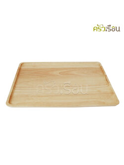 CMG ถาดไม้ เหลี่ยม 30 x 40 ซม. ถาดเสิร์ฟ ถาดทรงญี่ปุ่น