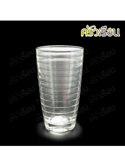 UNION GLASS แก้วน้ำ เทียร่า ลายริ้ว ทรงสูง 333 ml. (11.5 oz.) #355 TUMBLERS TD 70.50 x BD 47 x H 135 mm.