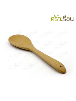 CPK wooden ladle, long face, length 28 x 7 cm.