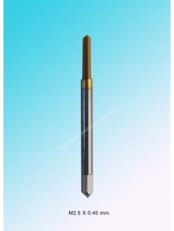 แมชชีนต๊าปไร้เศษรูทะลุ M2.5x0.45 สีทอง