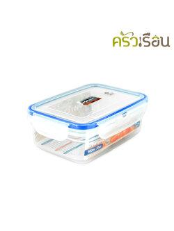 Sahachai กล่องอาหาร เหลี่ยม ฝาล็อค 9123 ความจุ 800 มล. ขนาด 13 x 18 x 7 ซม. POPLOCK สหชัย
