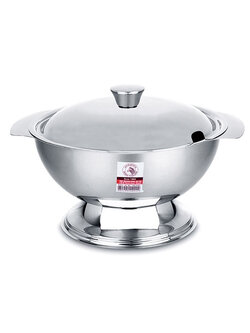 Zebra โถข้าว พร้อมฝา สเตนเลส ตราหัวม้าลาย ราคาต่อใบ มีให้เลือก 2 ขนาด 144020 หรือ 144022