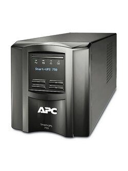 APC Smart-UPS, Line Interactive, 750VA, Tower, 230V, 6x IEC C13 outlets, SmartConnect Port+SmartSlot, AVR, LCD SMT750IC