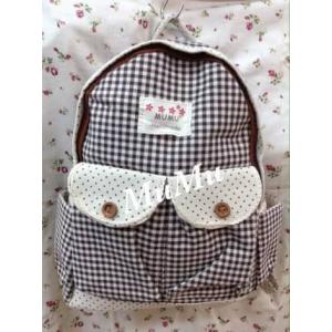 กระเป๋าเป้ผ้าสะพายหลัง Mumu ผ้า cotton (Size กลาง)