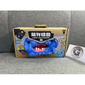 FUNNY UGLY MONSTER CROSSBODY BAG ( BLUE )