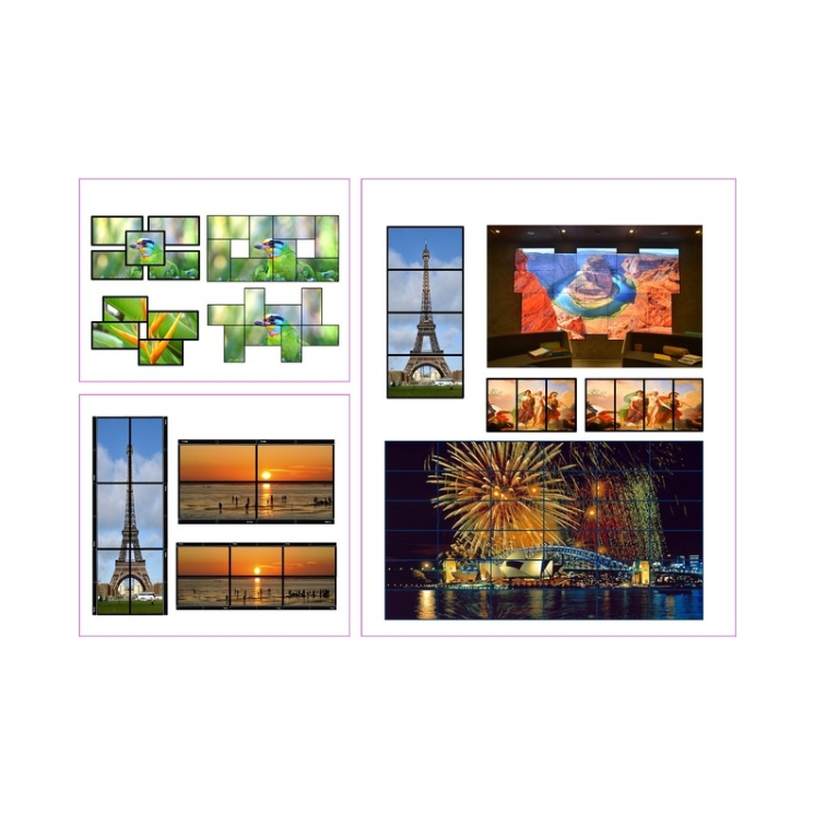 4K60P IN 2X2 VIDEO WALL PROCESSOR รองรับการกลับหัวจอและการต่อพ่วงเพิ่มจอ