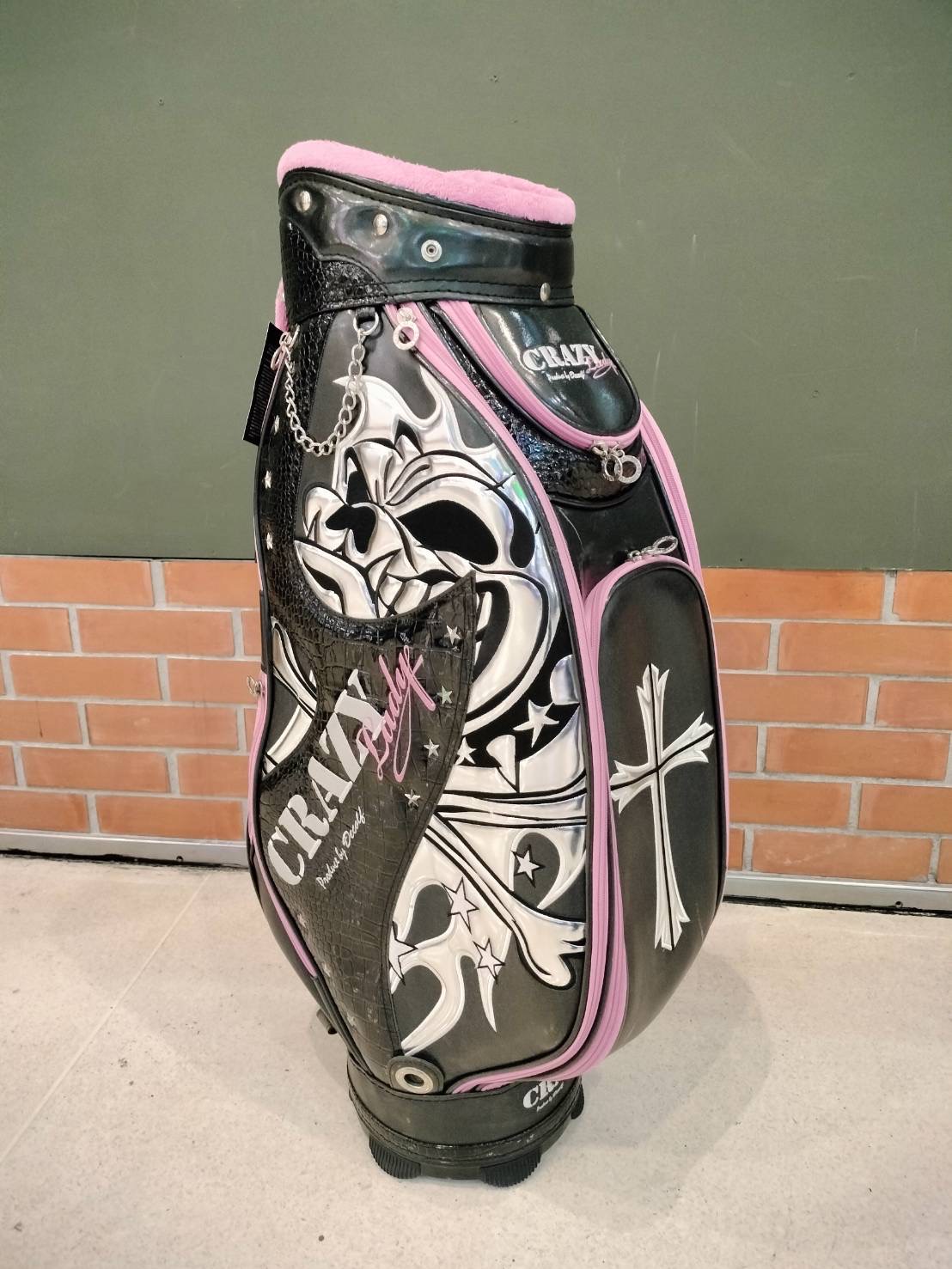 (Genuine) Golf Bag CRAZY Bulldog (Free Cover Travel) 9”