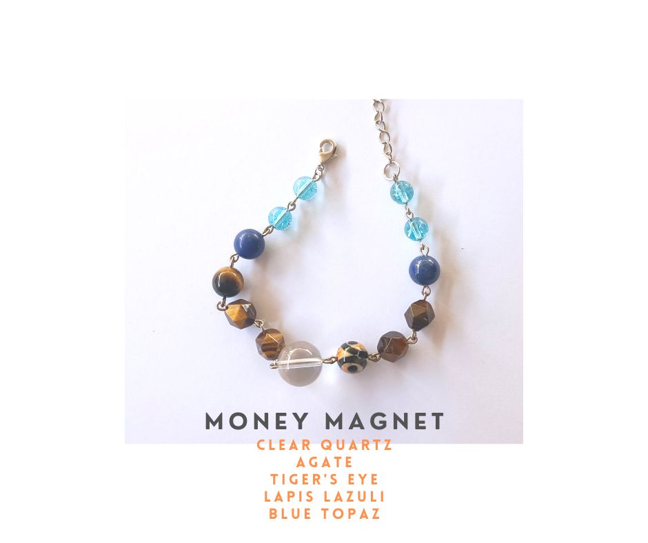 สร้อยข้อมือหินแท้ "Connected" Money Magnet Bracelet (เสริมโชค & ดึงดูดเงิน)