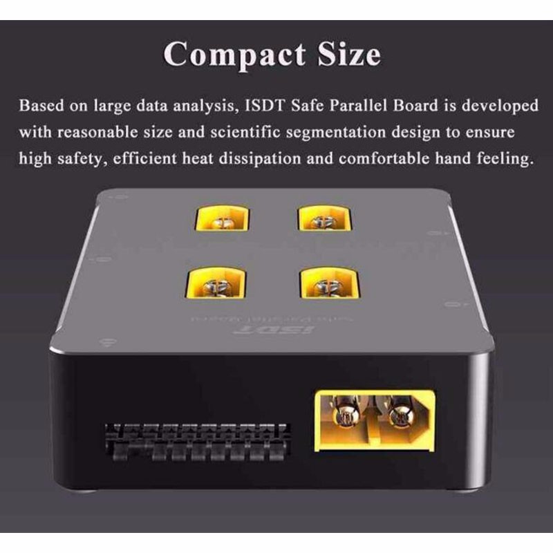 ISDT PC-4860 PC-4860S 1-8S Safe Parallel Board XT60 CNC Parallel Charging Board บอร์ดชาร์จ ประสิทธิภาพสูง Charger