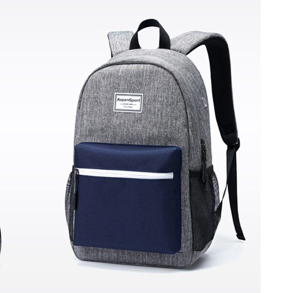 AspenSport Backpack Laptop กระเป๋าสะพายหลัง กระเป๋าโน๊ตบุ๊ค 14-16 นิ้ว กระเป๋าเดินทาง รุ่น AS-B81 ขนาด เทา-น้ำเงิน