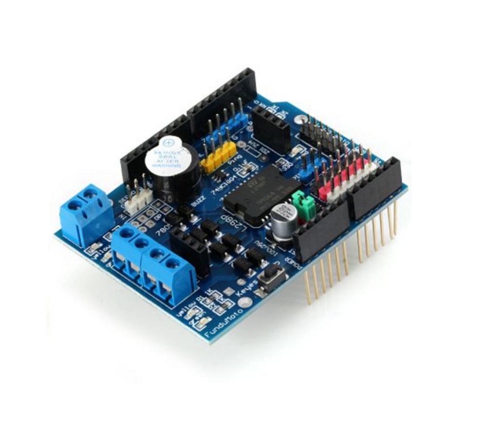 L298P PWM Speed Controller Dual High-Power H-bridge Driver ,Bluetooth Interface, L298P Motor Shield Board for Arduino