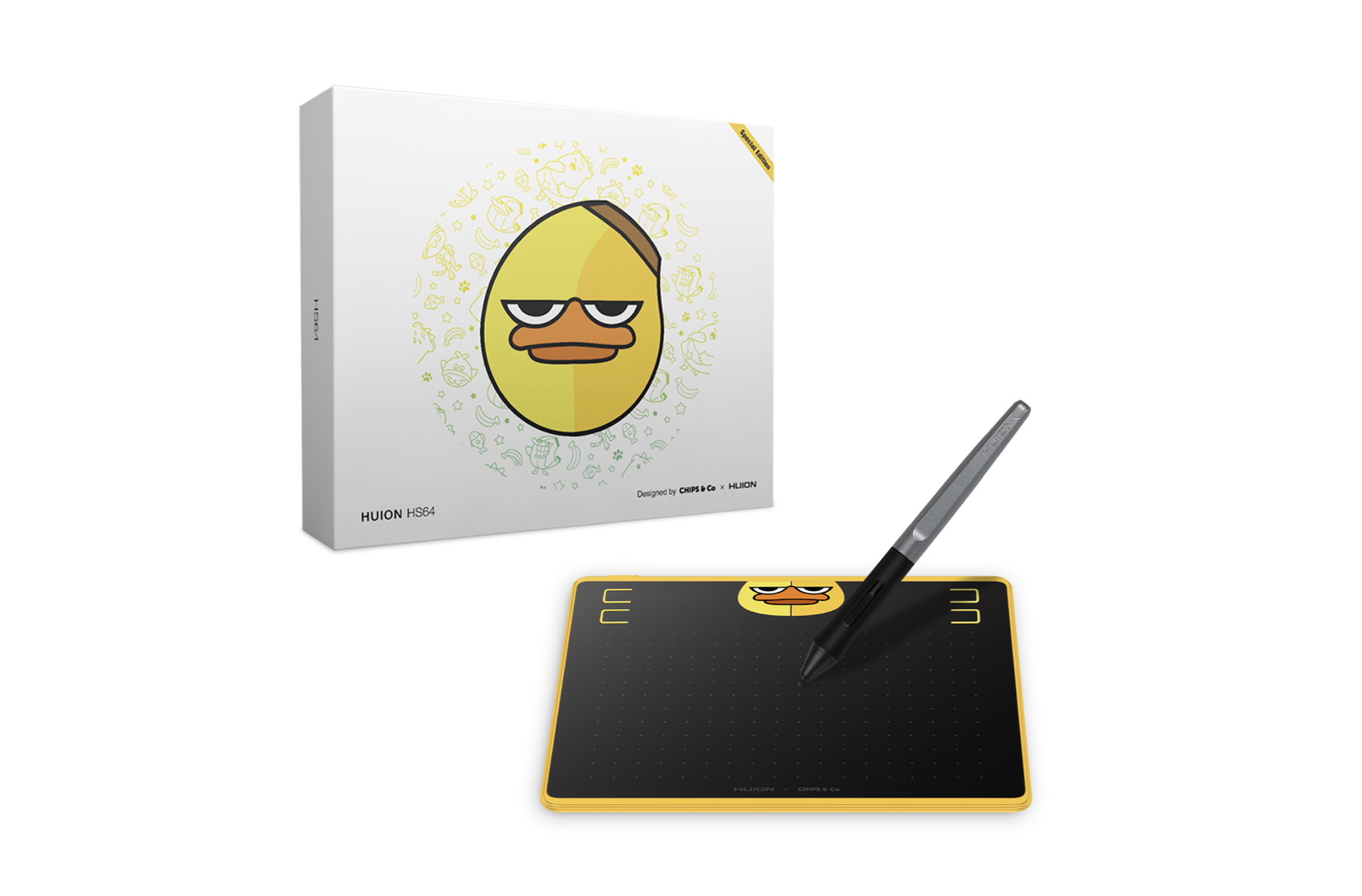 Huion เมาส์ปากกา Pen Tablet HS64 Special Edition