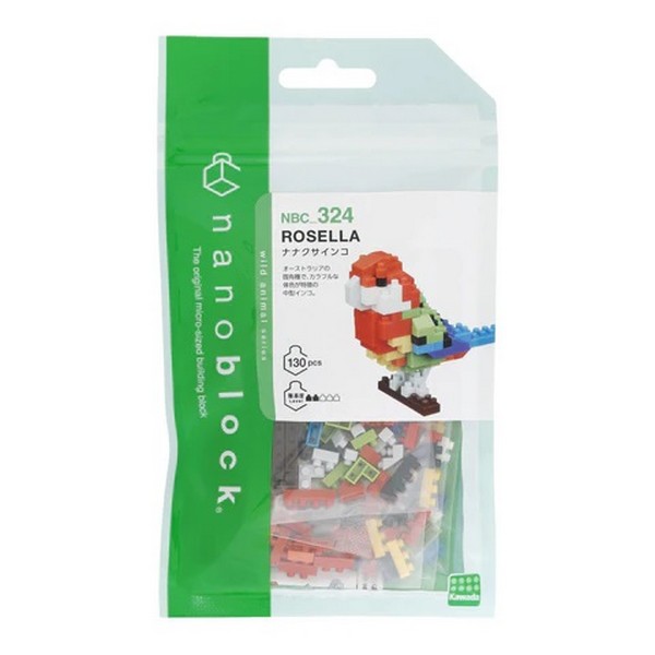 Kawada nanoblock NBC_324 Rosella 4972825218730 (นาโนบล็อค)