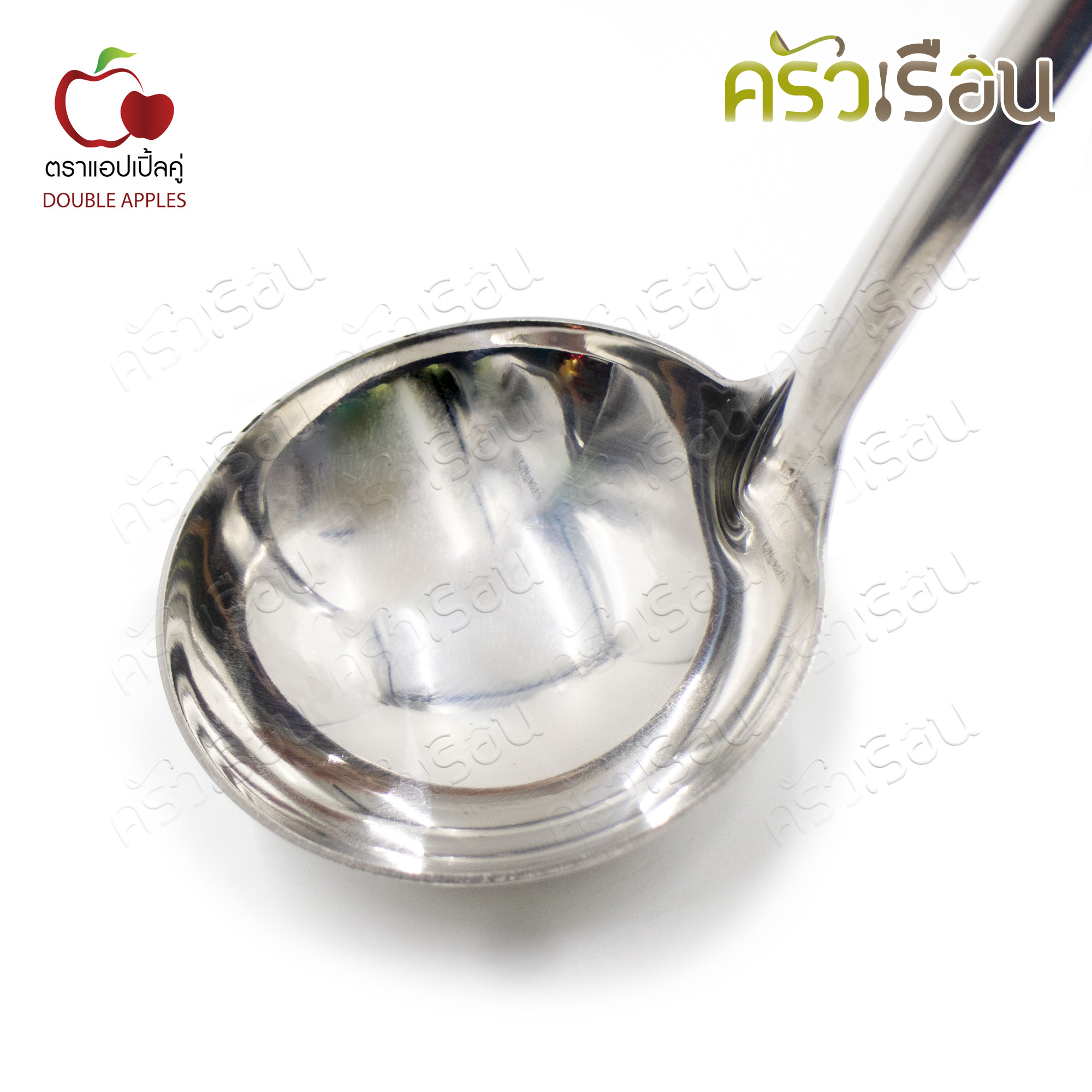 Double apples, stainless steel ladle, 2.5 inches, length 25 cm, Sukiyaki ladle