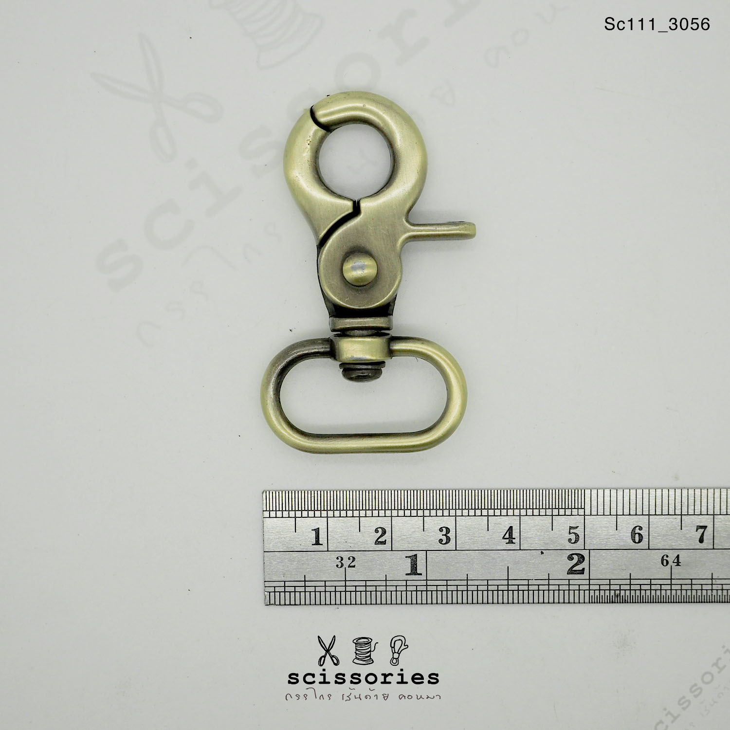 คอหมาเกี่ยว 1 นิ้ว สีเหลืองปัดจำนวน2 ตัว