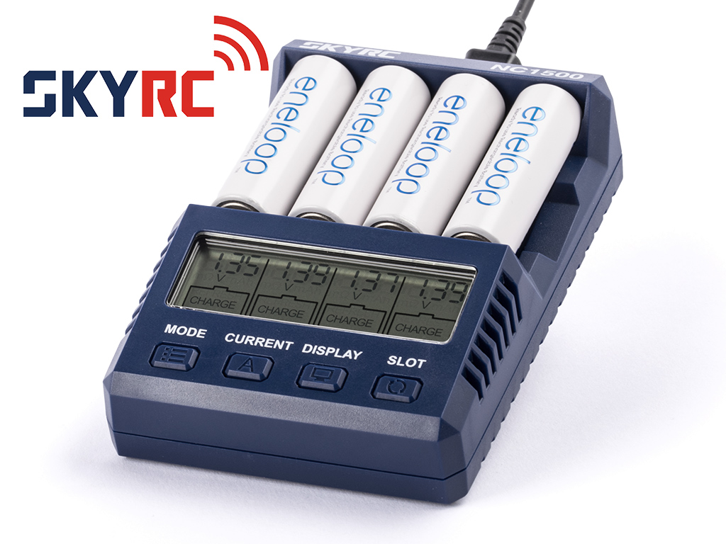 SkyRC NC2500 Pro NC2200 NC1500 AA/AAA เครื่องชาร์จถ่าน แบตเตอรี่ 6 ช่อง รองรับ NiMH NiCD charger discharge