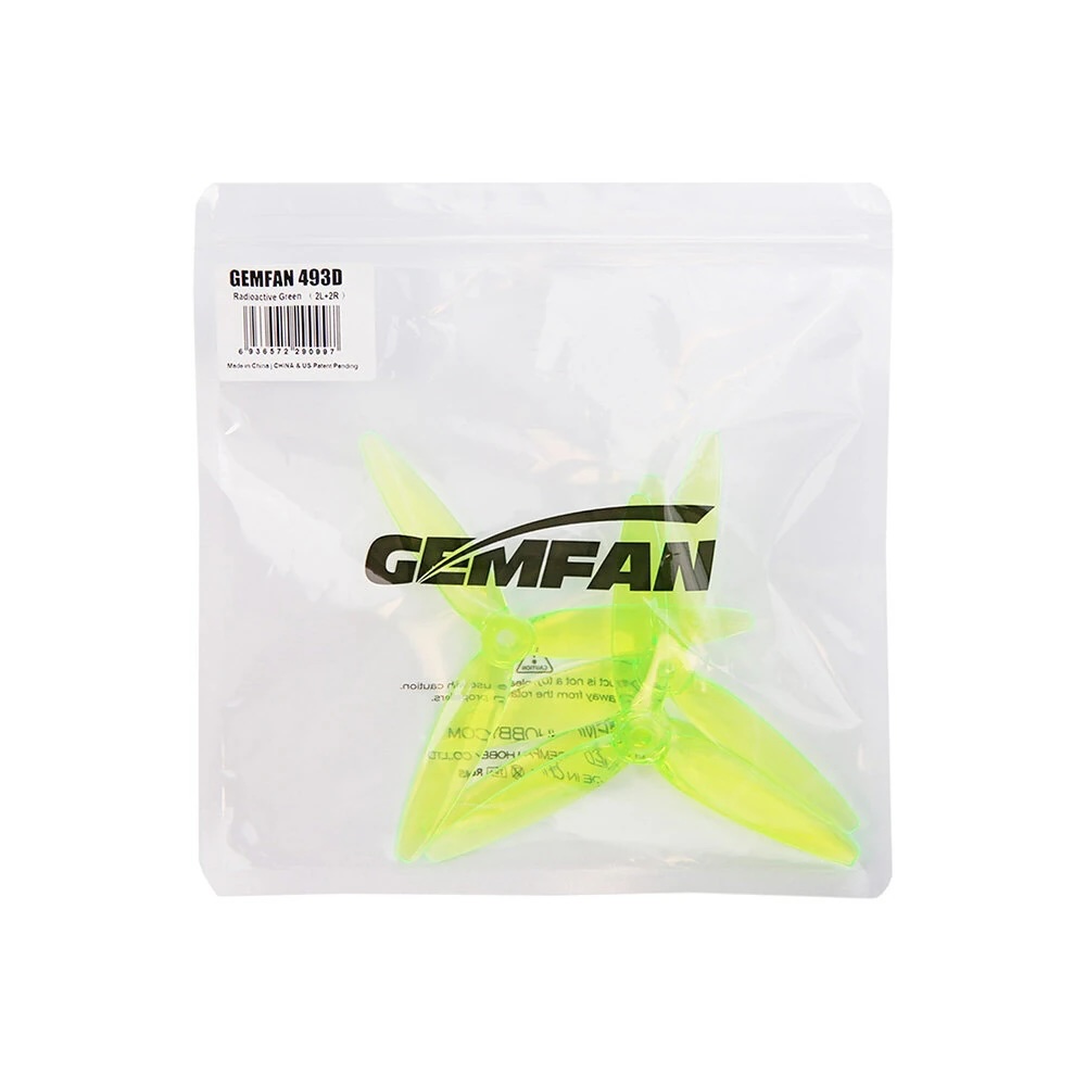 5-G26 Gemfan 493D 3-Blade 3D Propeller (Set of 4) Inch 3-Blade PC Propeller for FPV Racing RC อุปกรณ์โดรน Drone