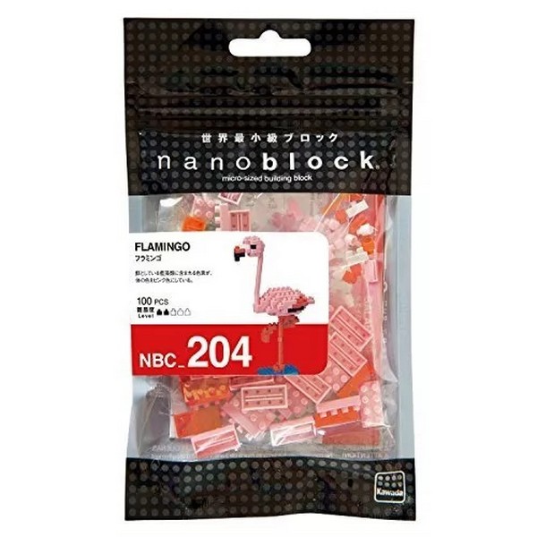 Kawada nanoblock NBC_204 Flamingo 4972825202890 (นาโนบล็อค)