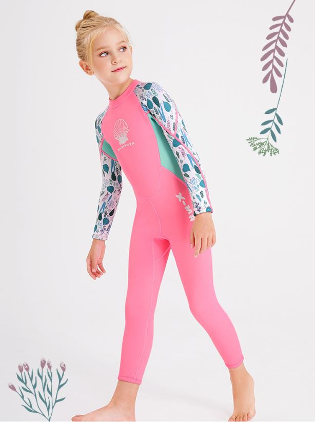 ชุดว่ายน้ำเด็กป้องกันความหนาว ป้องกันรังสี UV ช่วยรักษาอุณหภูมิขณะอยู่ในน้ำ