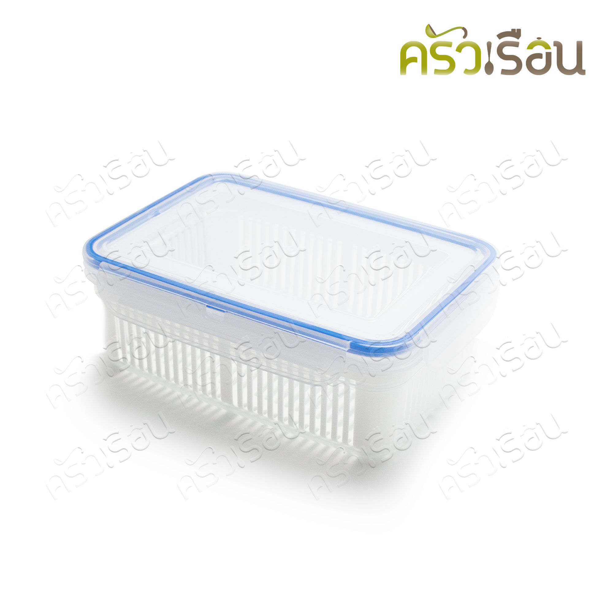 Sahachai กล่องอาหาร เหลี่ยม ฝาล็อค แพ็คคู่ พร้อมตะกร้าในกล่อง POPLOCK สหชัย 9123B หรือ 9124B หรือ 9125B