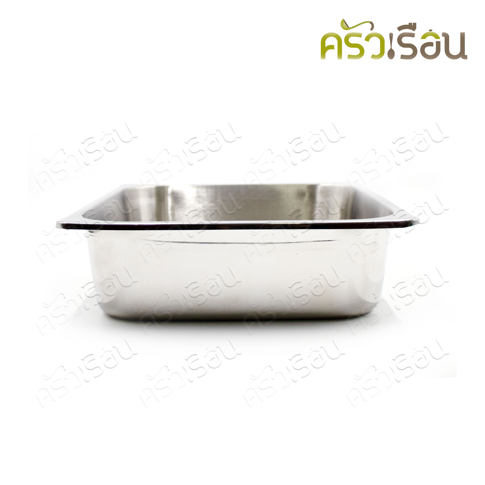 SPHINX BRAND อ่างอุ่นอาหาร 2/3 ทรงลึก สเตนเลส 304 [ราคาเฉพาะอ่าง ไม่รวมฝา] ขนาด 32.5 x 30 x 10 ซม. K107 ตราสฟิงค์