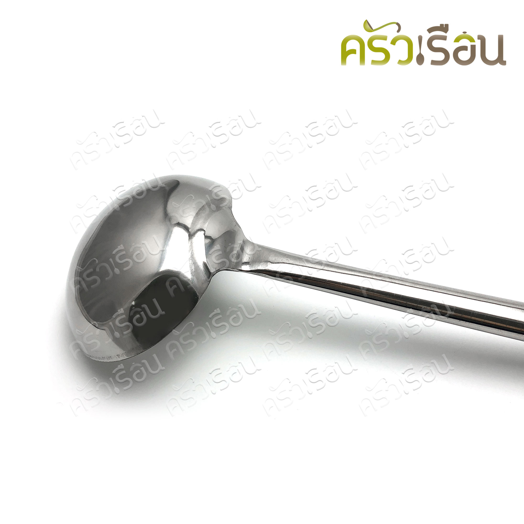 FOFO กระบวย สเตนเลส ด้ามไม้ ตราโฟโฟ [ราคาต่ออัน] กระบวย ตักแกง