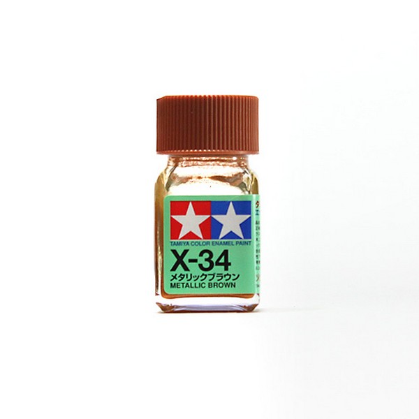 Tamiya Enamel Color 80034 X-34 Metallic Brown (Gloss Metallic) 45135316 Tamiya