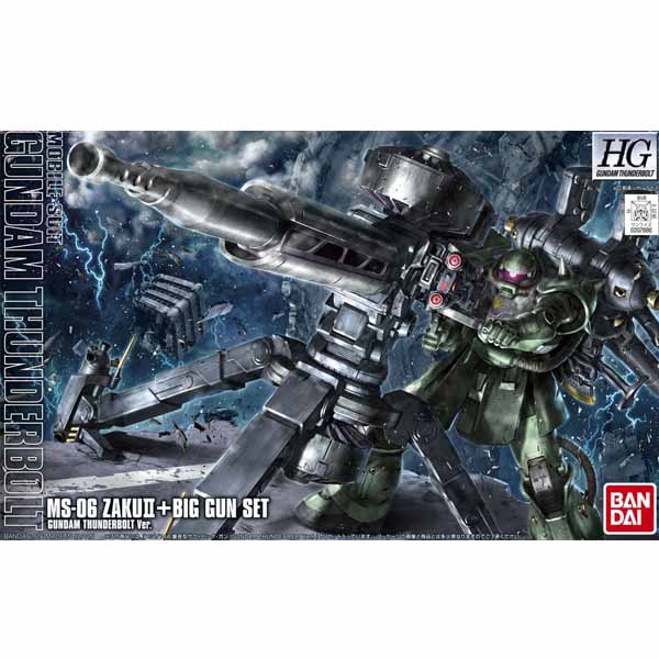 Bandai HG Zaku II + Big Gun Set (Gundam Thunderbolt Ver) 4549660078869 4573102685018 (Plastic Model)