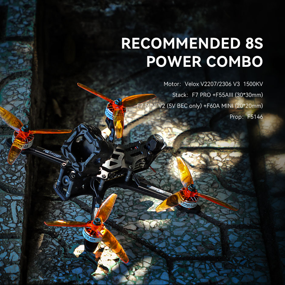 [23-1] 4ลูก T-Motor VELOX V2306 V3 1750KV 1950KV 2550KV Motor อุปกรณ์โดรน Drone