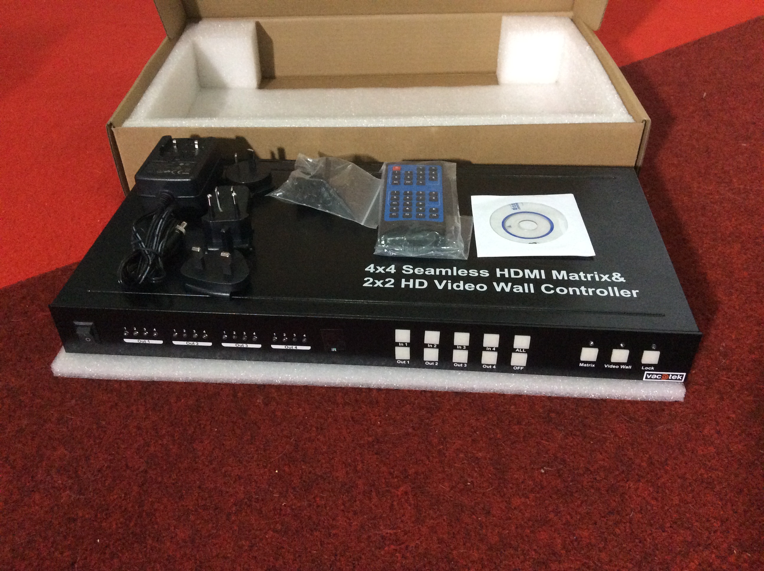 Video wall controller and seamless switch hdmi Matrix 4x4