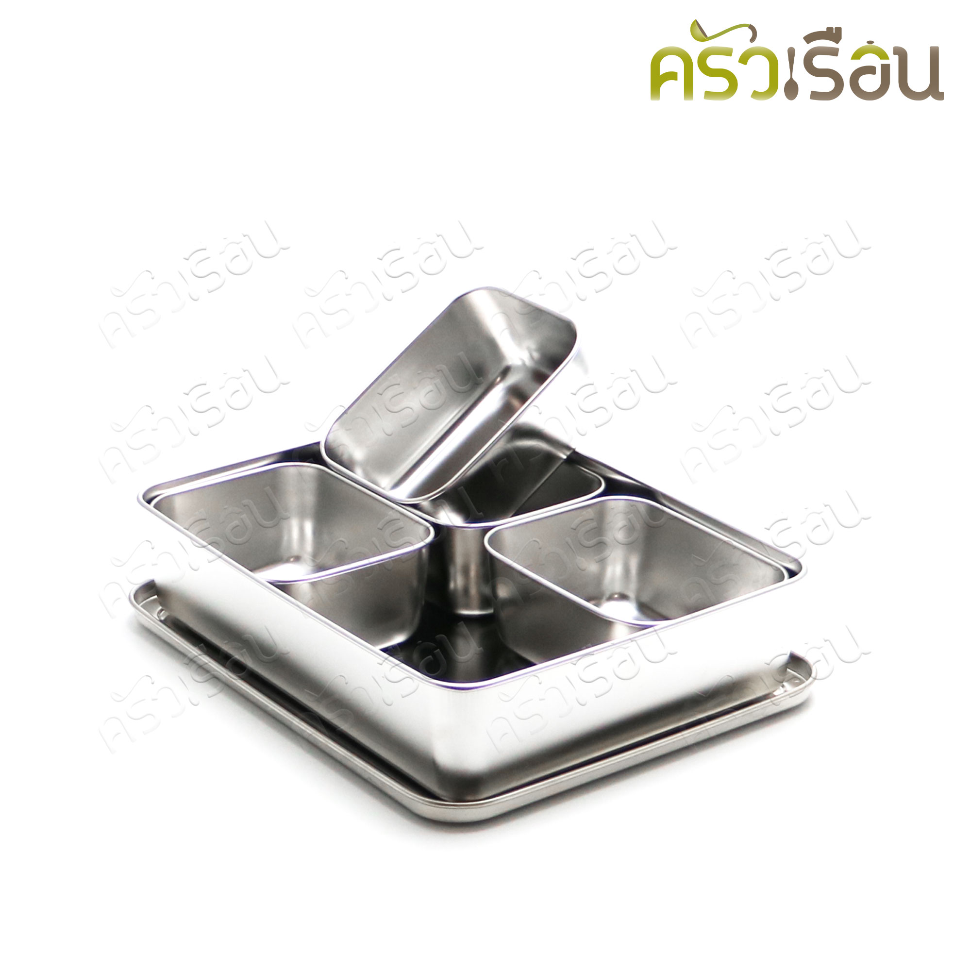 Perfect กล่องท็อปปิ้ง 4 ช่อง พร้อมฝา 28.5 x 23 x 6.5 ซม. PF-TS298 กล่องเครื่องปรุง