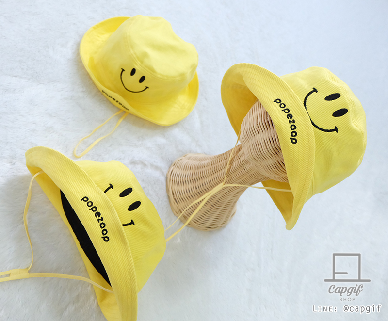 หมวกบักเก็ต(bucket)แบบผูกคางปักชื่อ