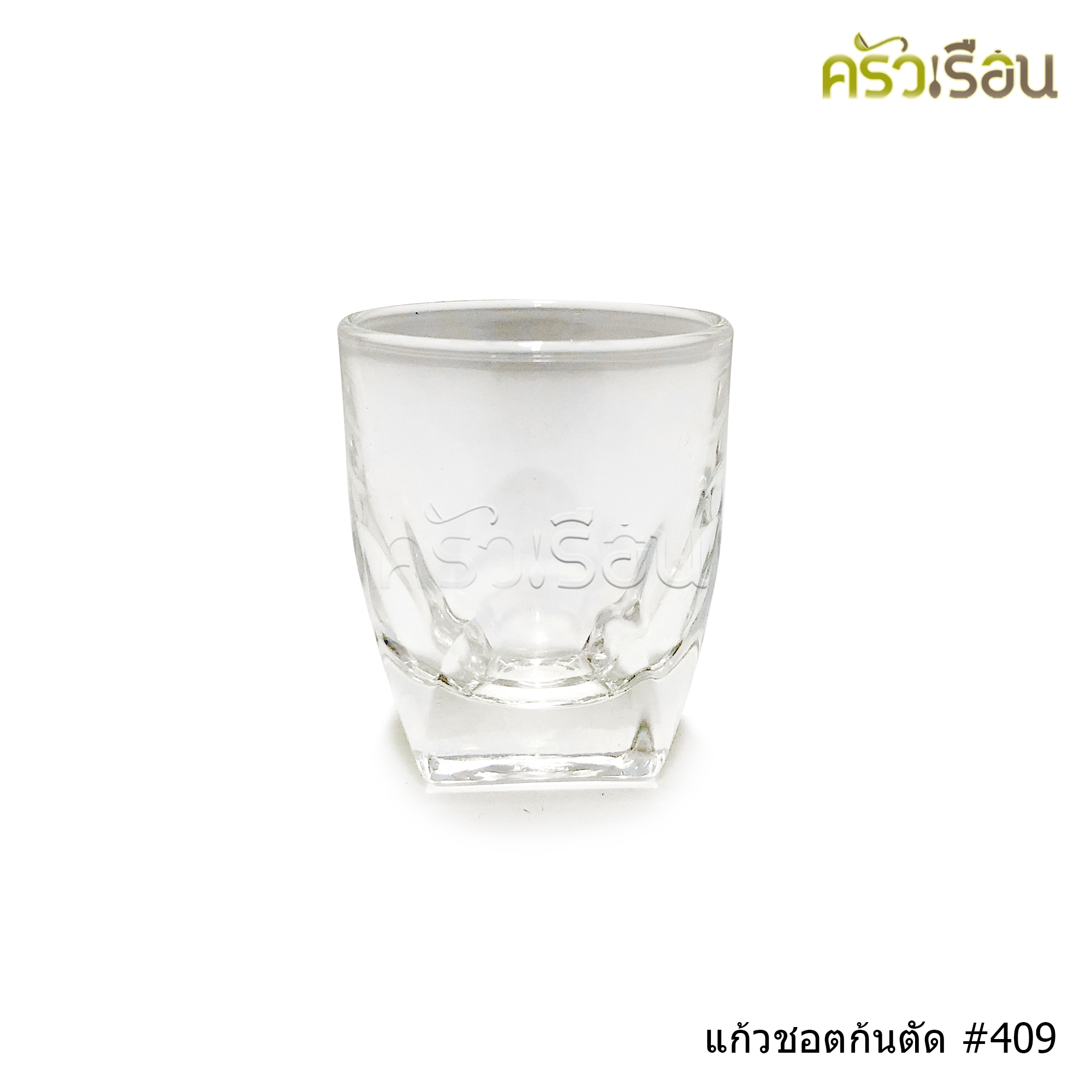 LUCKY GLASS แก้วชอต ก้นตัด 1.5 oz. (45 ml.) Groove Shot Glass LG-440902 (409) TD 4.8 x BD 2.8 x H 5.5 cm.