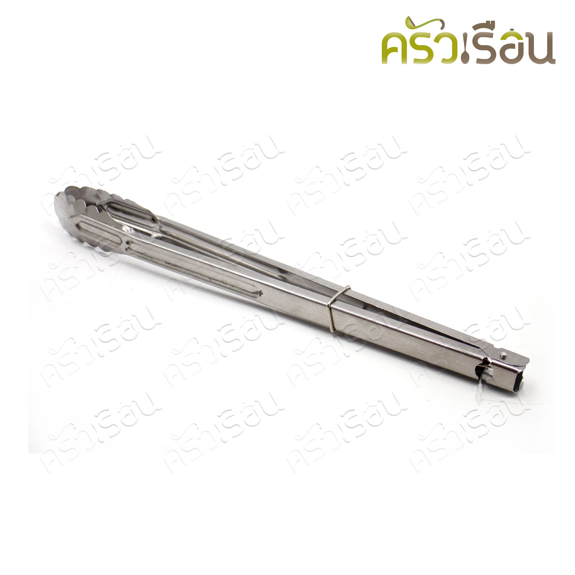 Double Arrow ที่คีบ [ ราคาต่อโหล ] คีบสปริงใหญ่ สเตนเลส ปลายใบไม้ 14.5 นิ้ว ที่คีบอาหาร