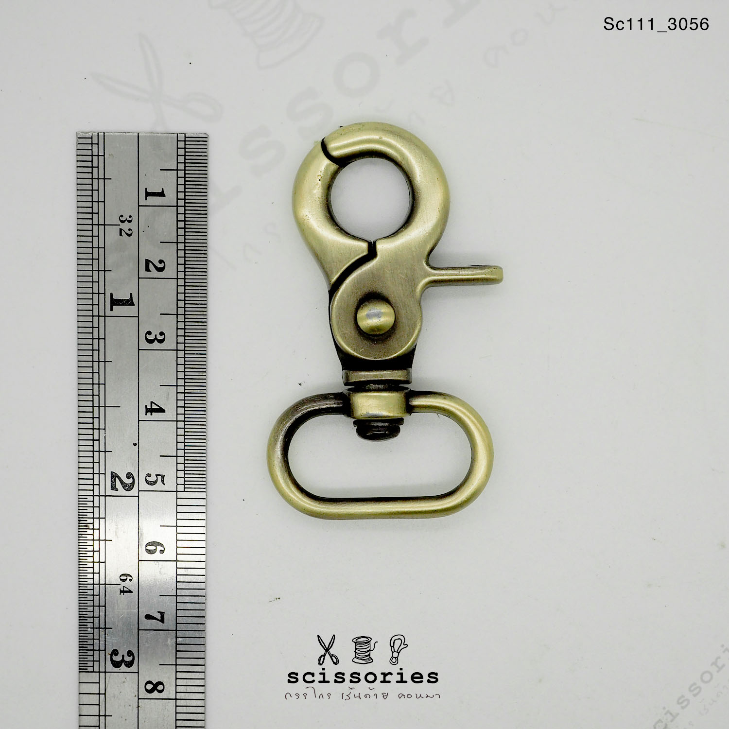 คอหมาเกี่ยว 1 นิ้ว สีเหลืองปัดจำนวน2 ตัว