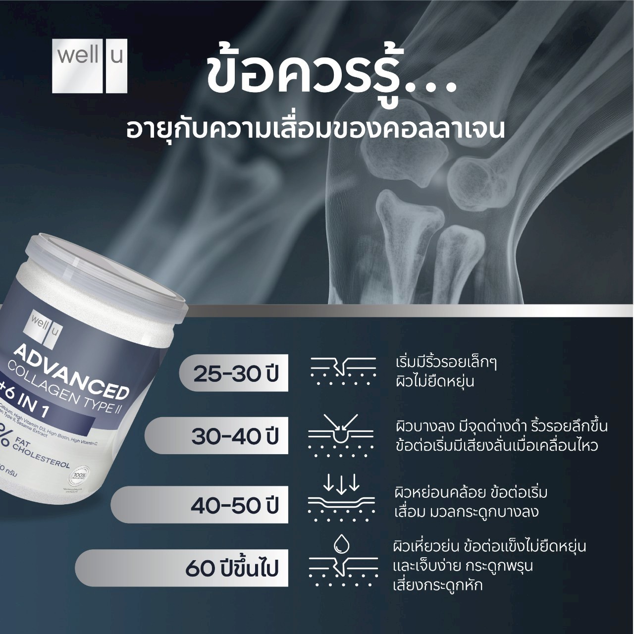  เวลยู แอดวานซ์ คอลลาเจน ไทป์ ทู, Well Advanced, เวลยู แอดวานซ์, Well Advanced Collagen Type ll ราคา, เวลยู แอดวานซ์ คอลลาเจน ไทป์ ทู ราคา
