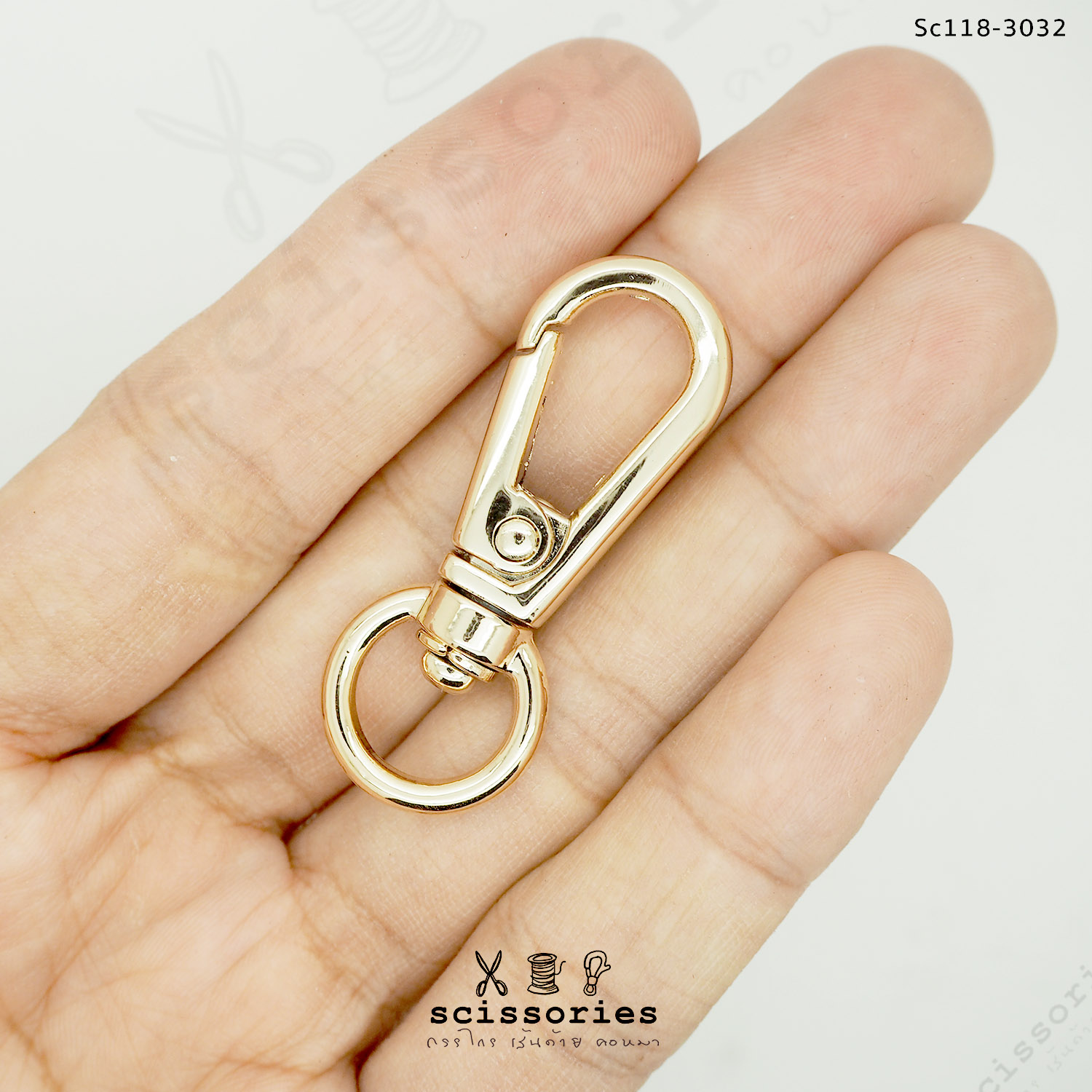 คอหมา 1.1 cm สีทอง gold /2 ตัว