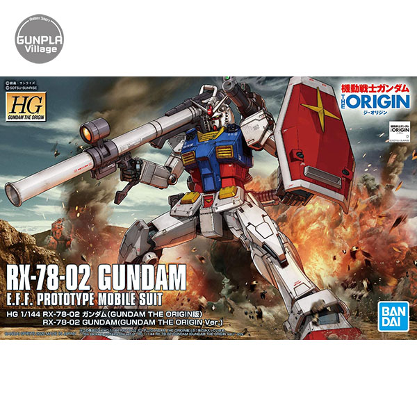 Bandai HG RX-78-02 Gundam (Gundam The Origin Ver) 4573102589293 (Plastic Model)