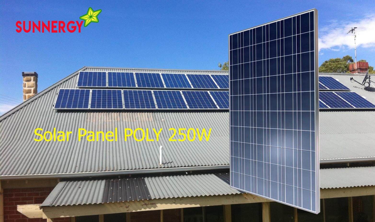 แผงโซล่าเซลล์โพลี 250W