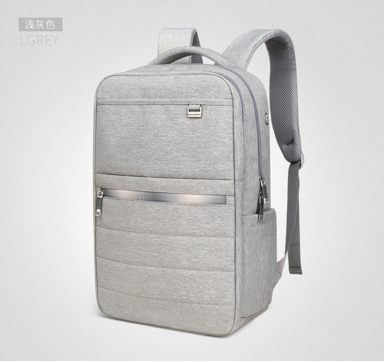 กระเป๋า Hi-End จาก AspenSport กระเป๋าเป้สะพายหลัง โน๊ตบุ๊ค รุ่น AS-B68 ใส่ laptop 13-16 นิ้ว สีเทา-ขาว