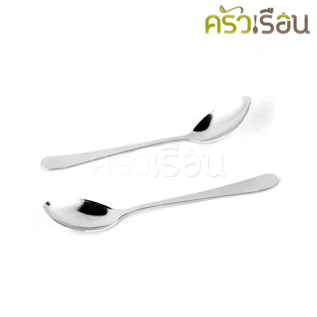 Double Apples ช้อนชา สเตนเลส ลายลีลาวดี ขนาด 14 ซม. แพ็ค 2 ชิ้น