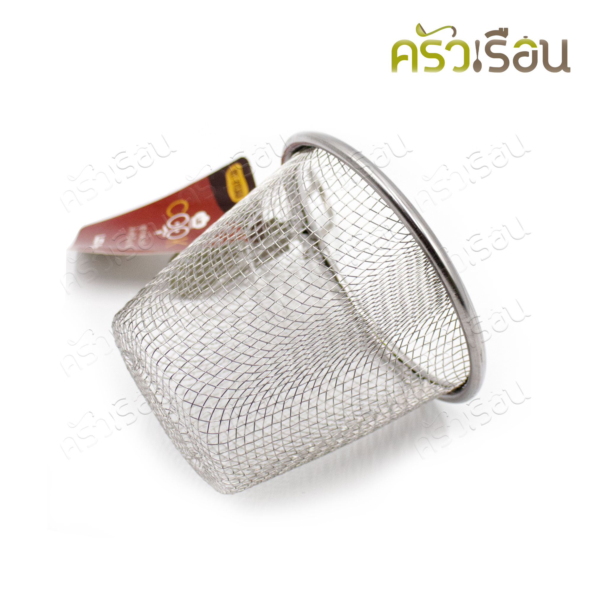 US ตะกร้าลวก เกาะขอบหม้อ สเตนเลส ตาถี่ 11 ซม. TNS-011